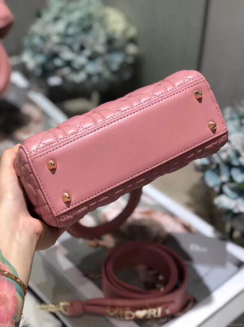 Dior Small Lady My ABCDior Bag Lambskin M0538 Pink