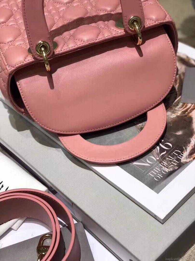 Dior Small Lady My ABCDior Bag Lambskin M0538 Pink