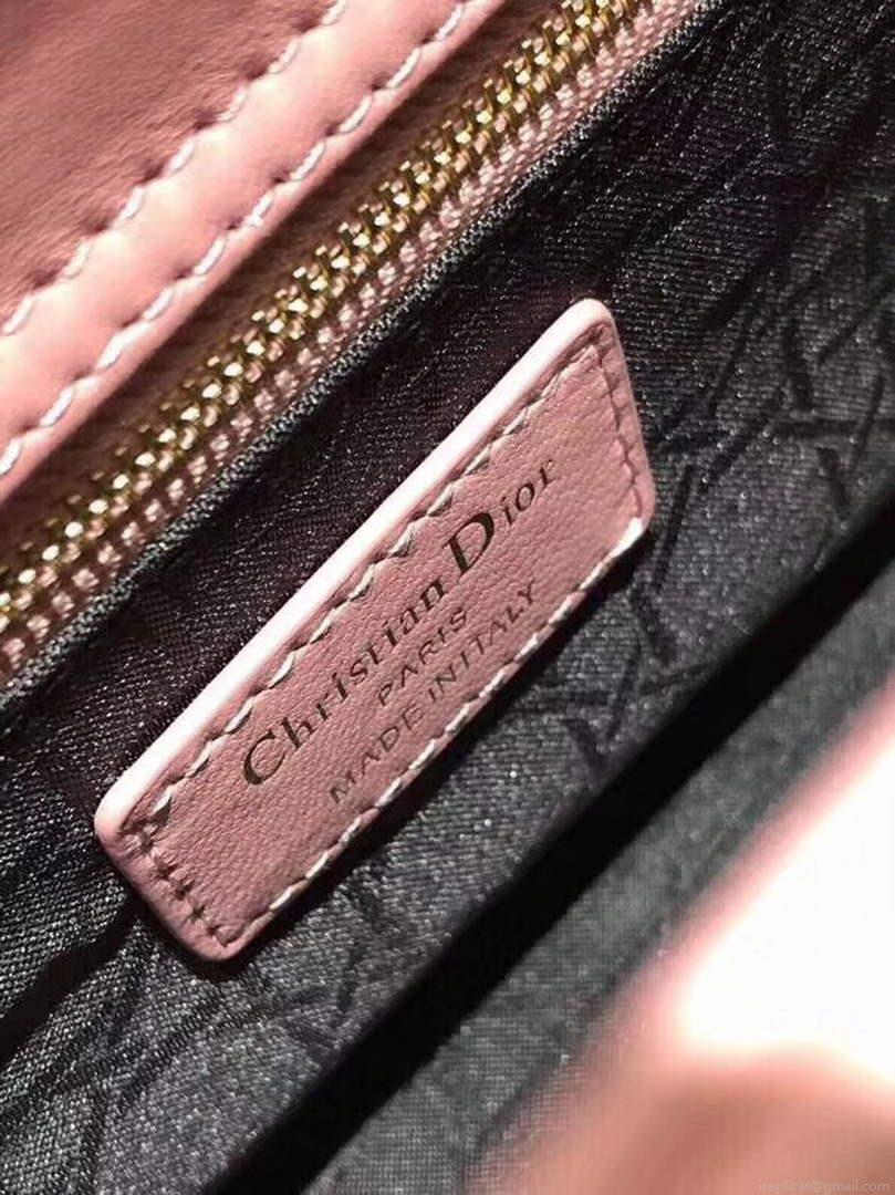 Dior Small Lady My ABCDior Bag Lambskin M0538 Pink