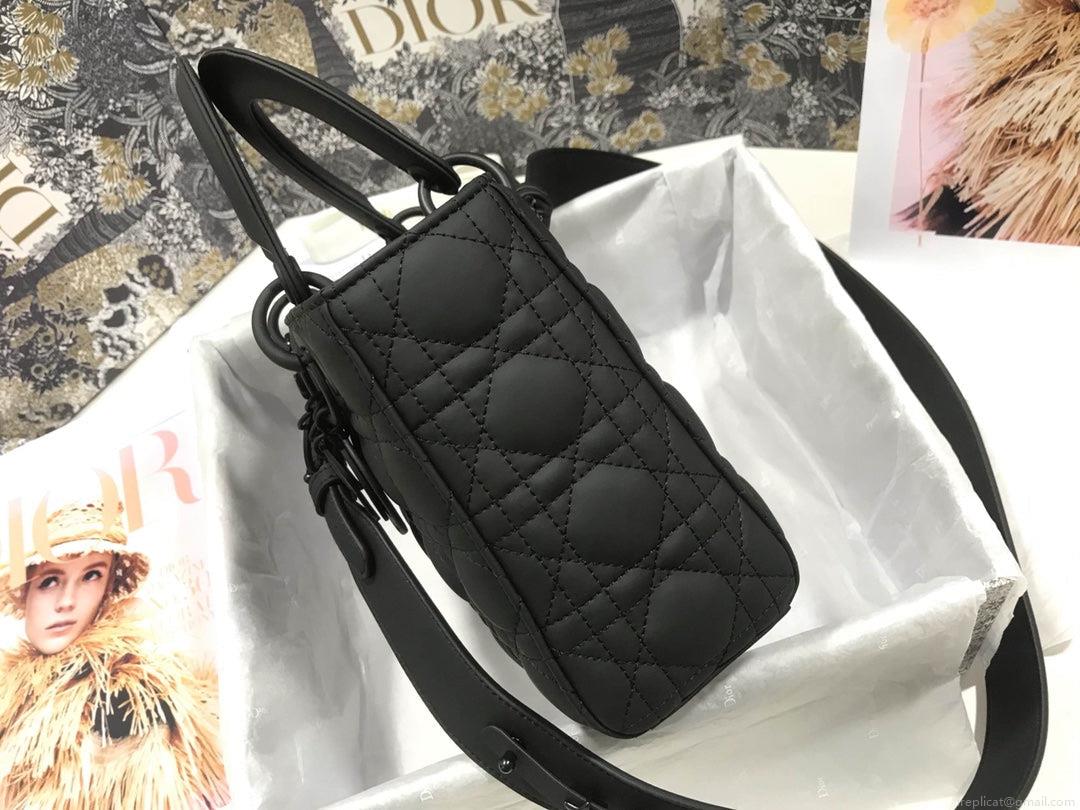 Dior Small Lady My ABCDior Bag Lambskin M0538 logo black