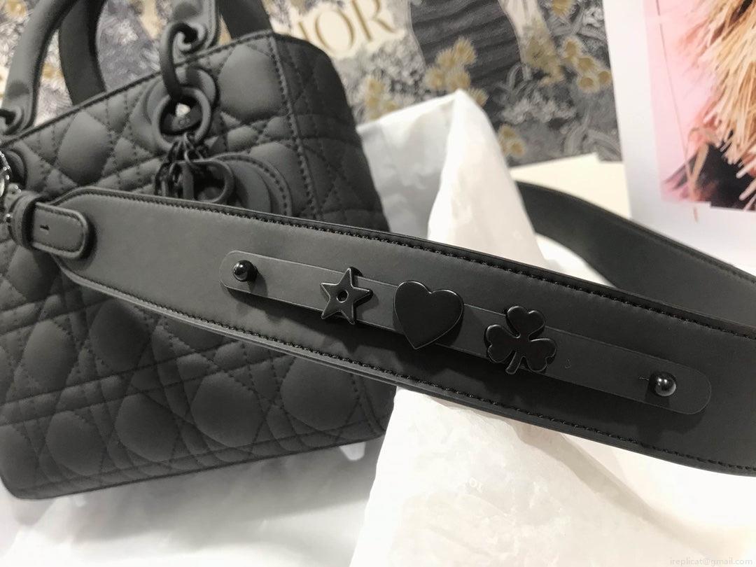 Dior Small Lady My ABCDior Bag Lambskin M0538 logo black