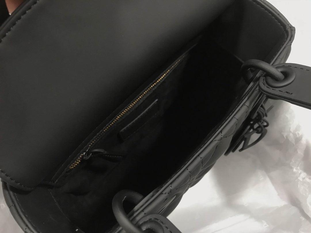 Dior Small Lady My ABCDior Bag Lambskin M0538 logo black
