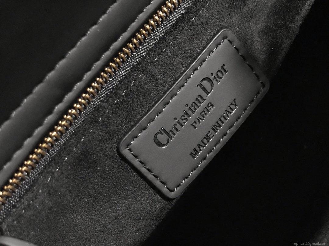 Dior Small Lady My ABCDior Bag Lambskin M0538 logo black
