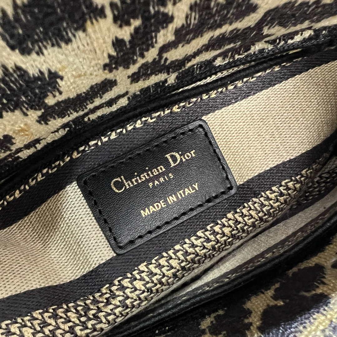 Dior M0500 MINI Lady D-LITE Bag Beige Multicolor Mizza Embroidery