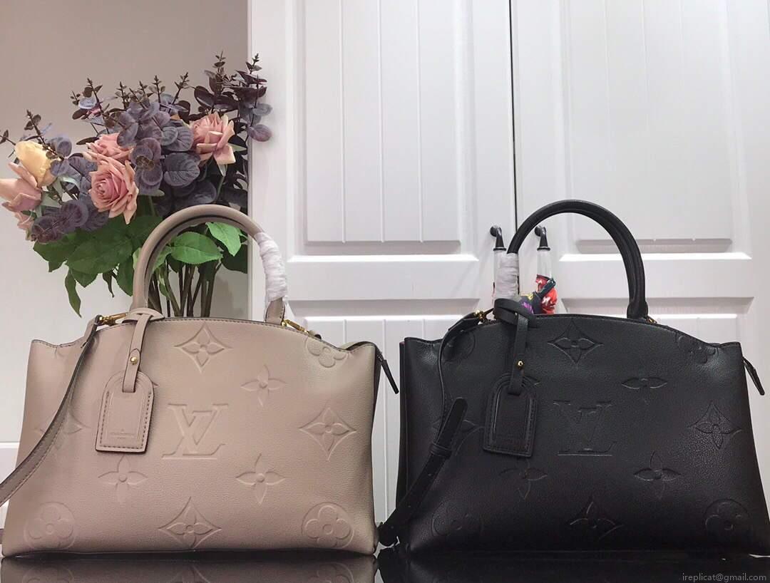 LV M45833 Louis Vuitton Grand Palais Monogram Tote Bag Gray M45811