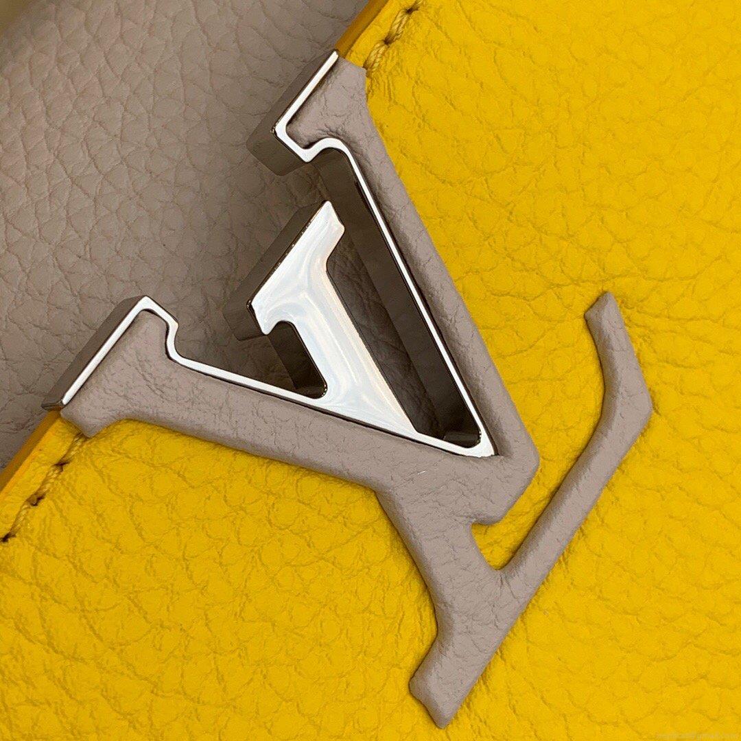 LV M57521 Louis Vuitton Capucines Mini M57520 Bag Yellow Beige