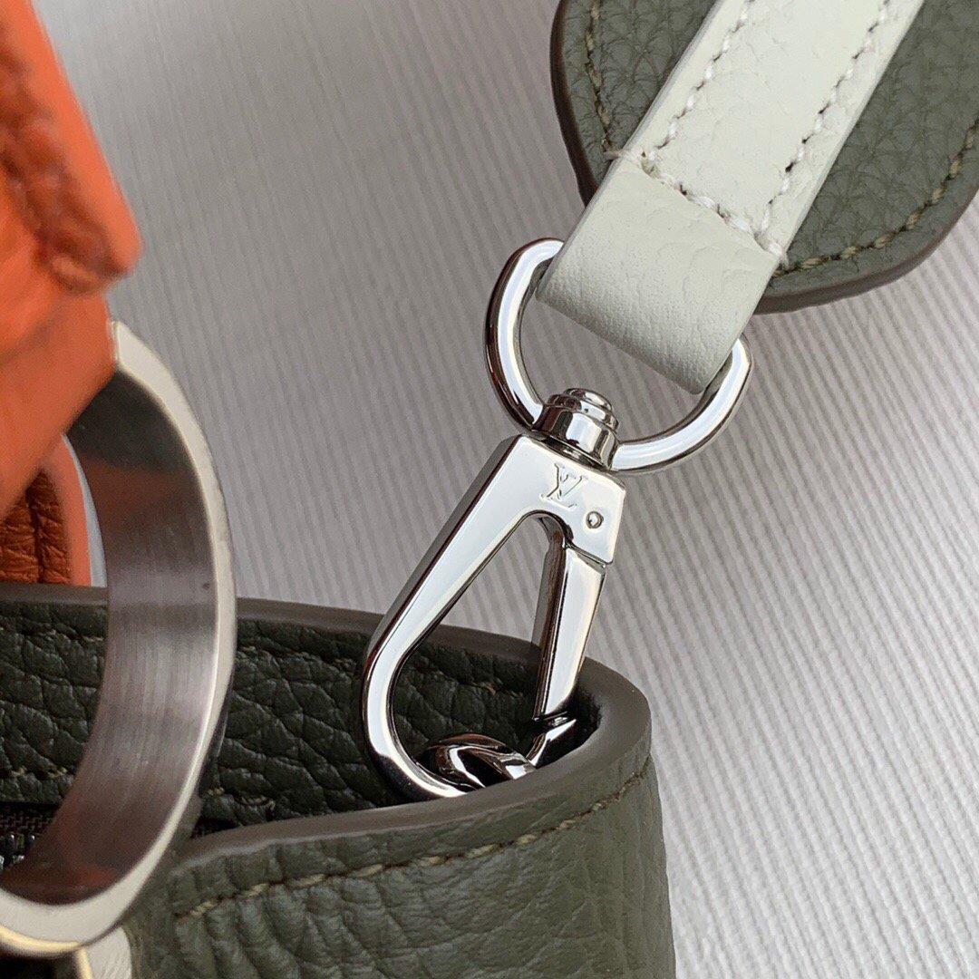 LV M57523 Louis Vuitton Capucines MM Bag Green