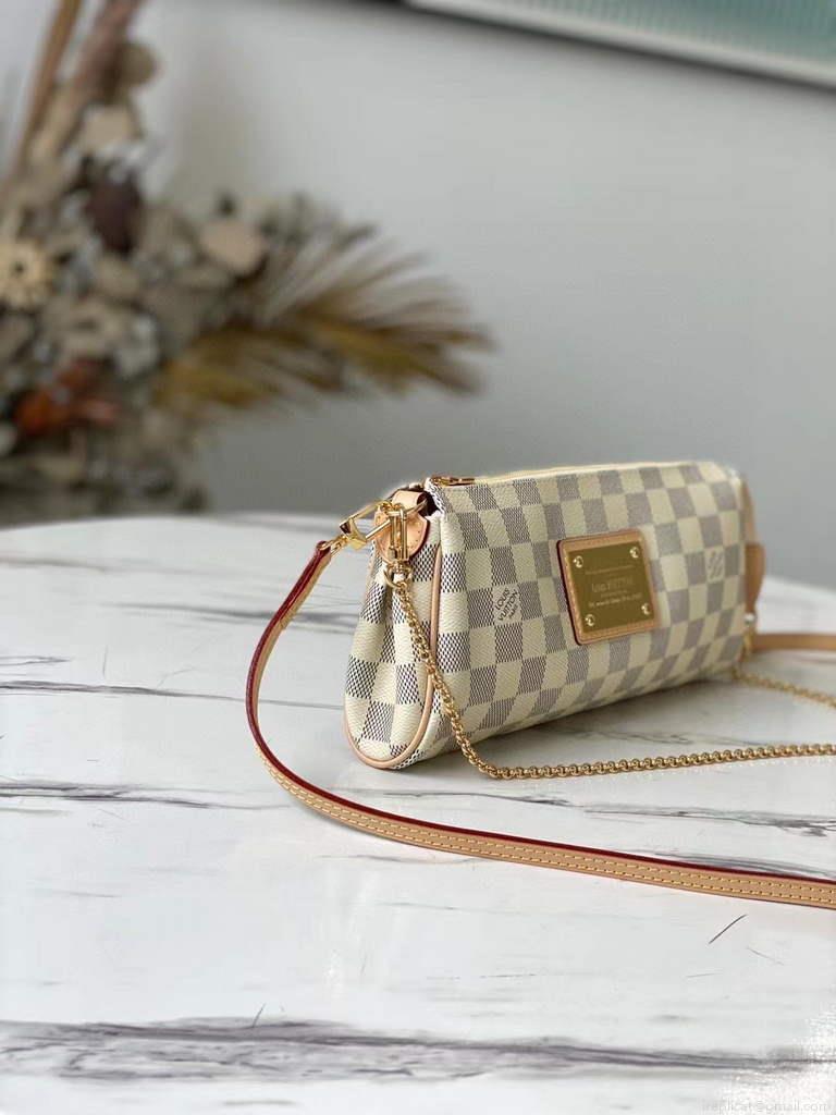 LV N55214 Louis Vuitton M95567 EVA Shoulder Bag N55213 Damier Azur Canvas
