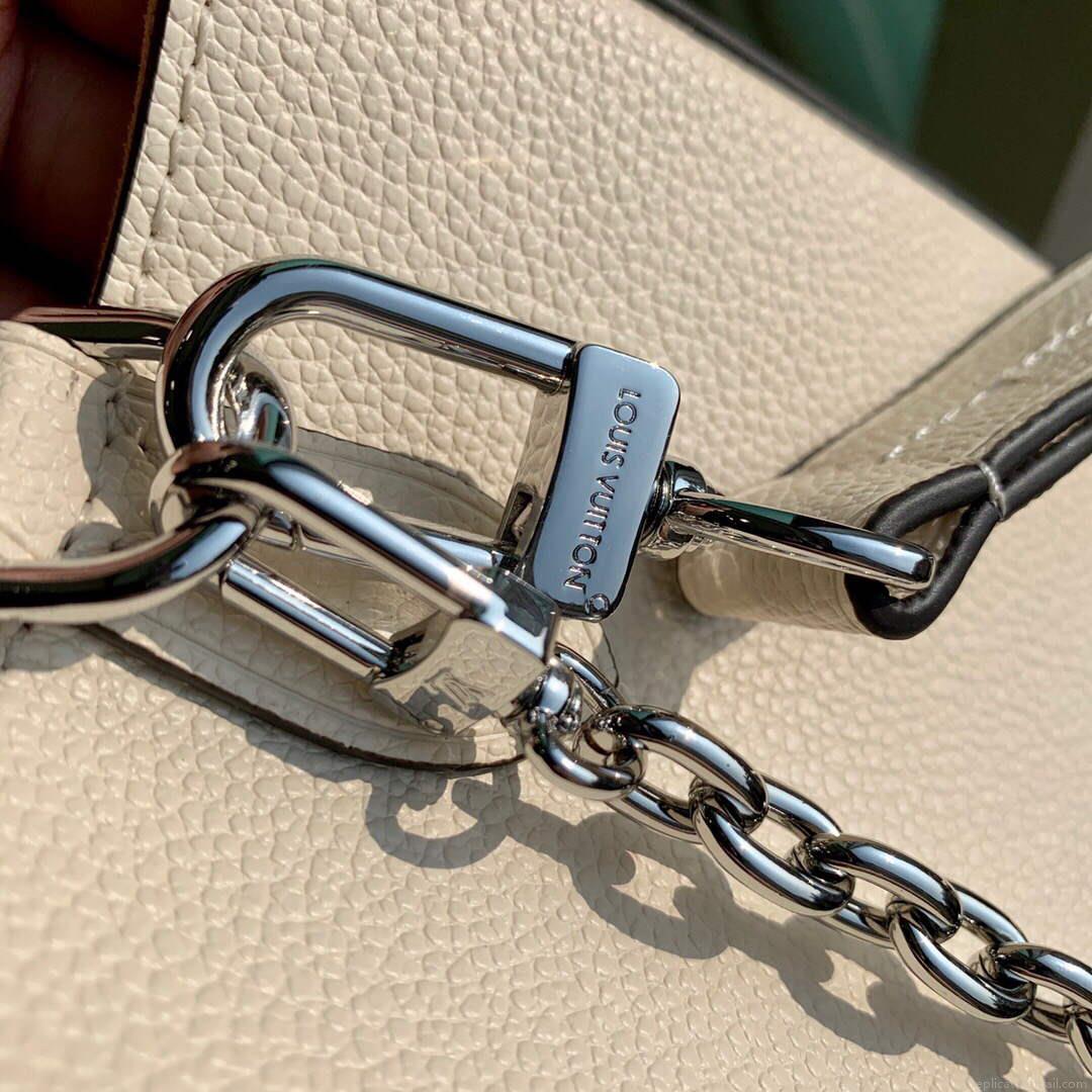 LV M20520 Louis Vuitton Marelle Tote BB Quartz White