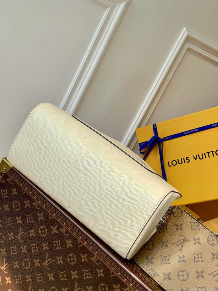 LV M59953 Louis Vuitton Marelle Tote MM Quartz White