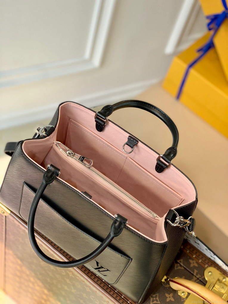 LV M59954 Louis Vuitton Marelle Tote MM Black