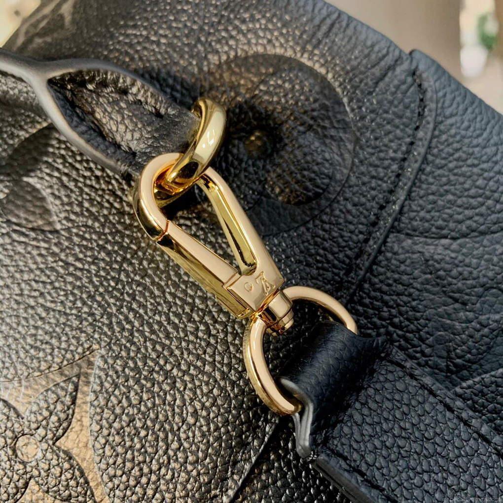 LV M46008 Louis Vuitton Madeleine BB Monogram Empreinte Leather Black