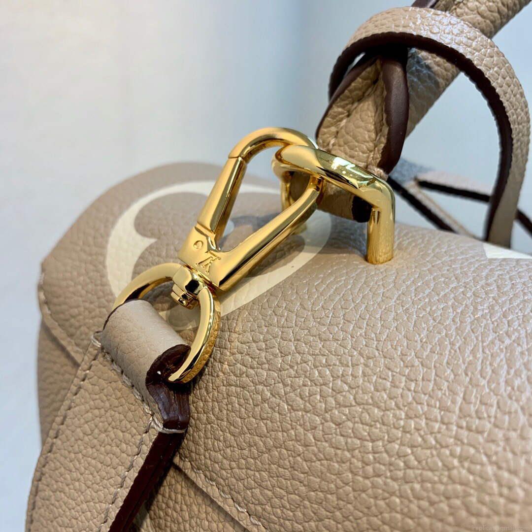 LV M46041 Louis Vuitton Madeleine MM Handbag Embossed Grained Cowhide Leather