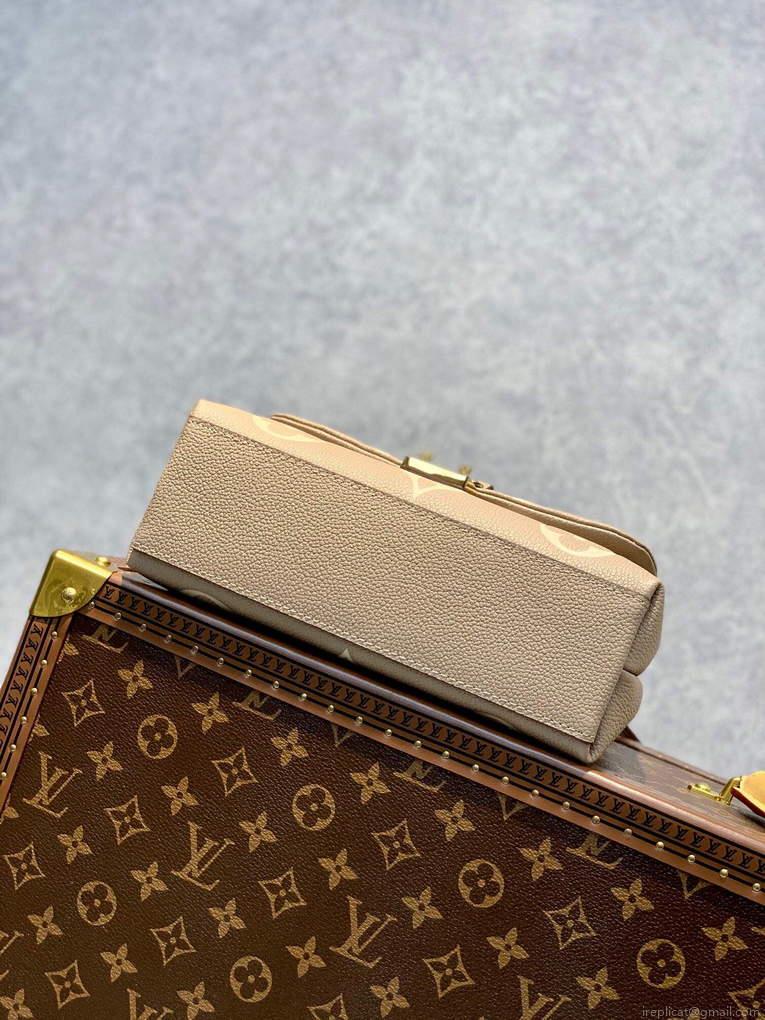 LV M46008 Louis Vuitton Madeleine BB Handbag Monogram Empreinte Leather
