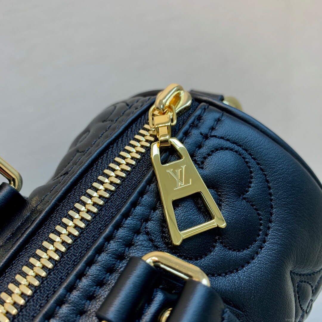 LV M59800 Louis Vuitton Papillon BB Handbag Black