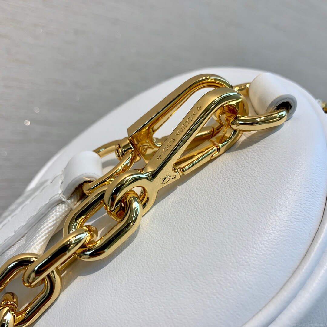LV M59827 Louis Vuitton Papillon BB Handbag Snow White