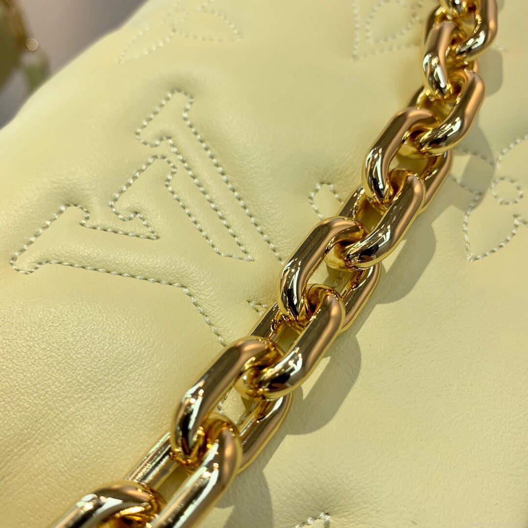 LV M81400 Louis Vuitton Wallet On Strap Bubblegram Banane Yellow