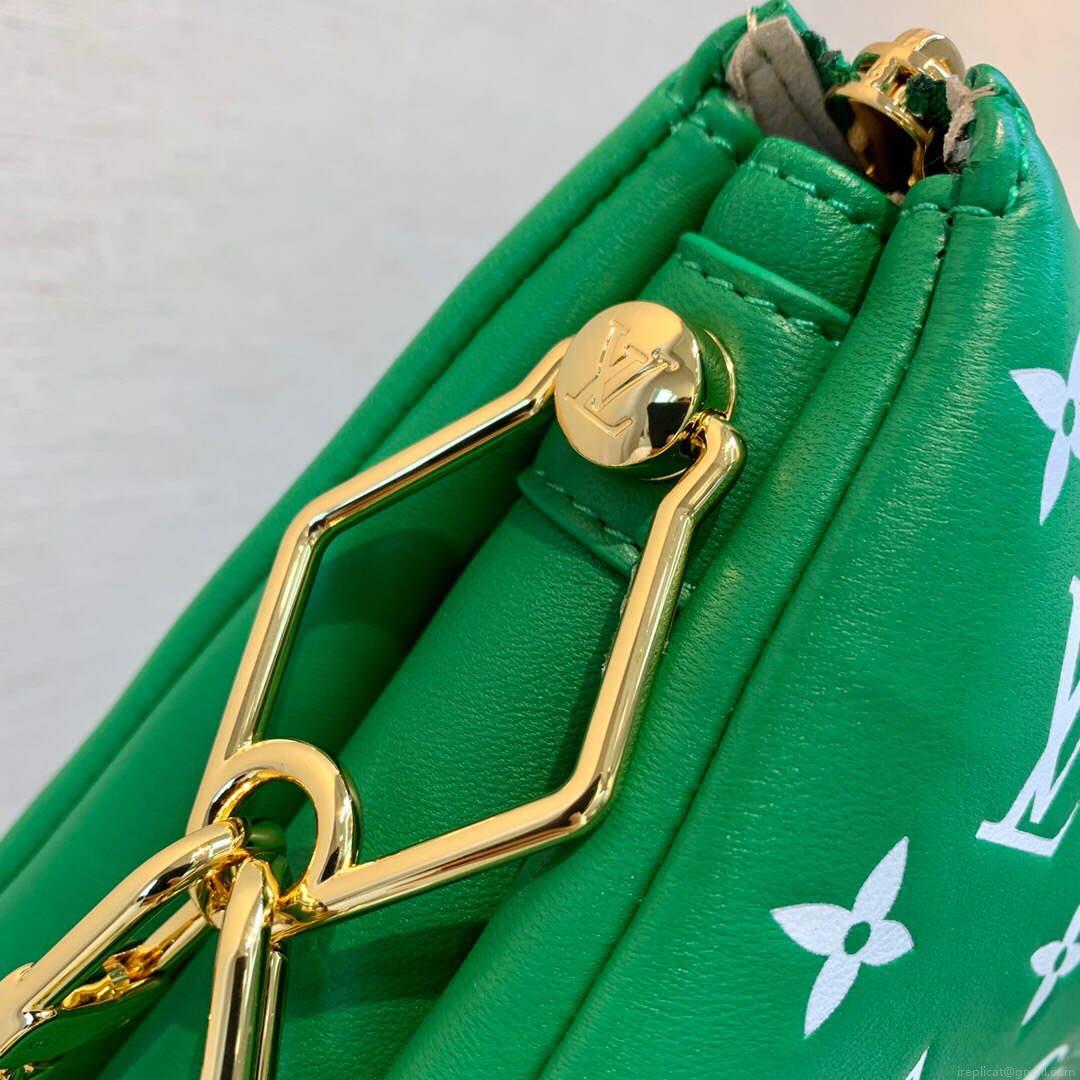 LV M20760 Louis Vuitton Coussin PM Handbag Green