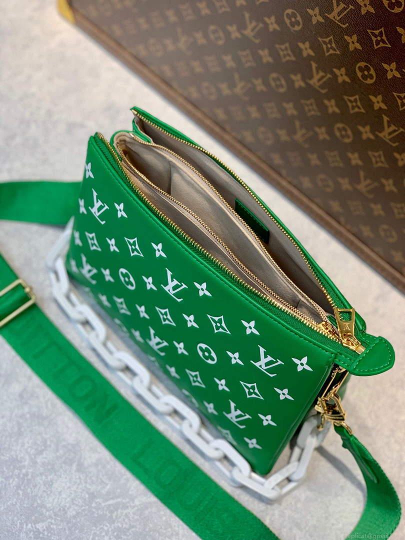 LV M20760 Louis Vuitton Coussin PM Handbag Green
