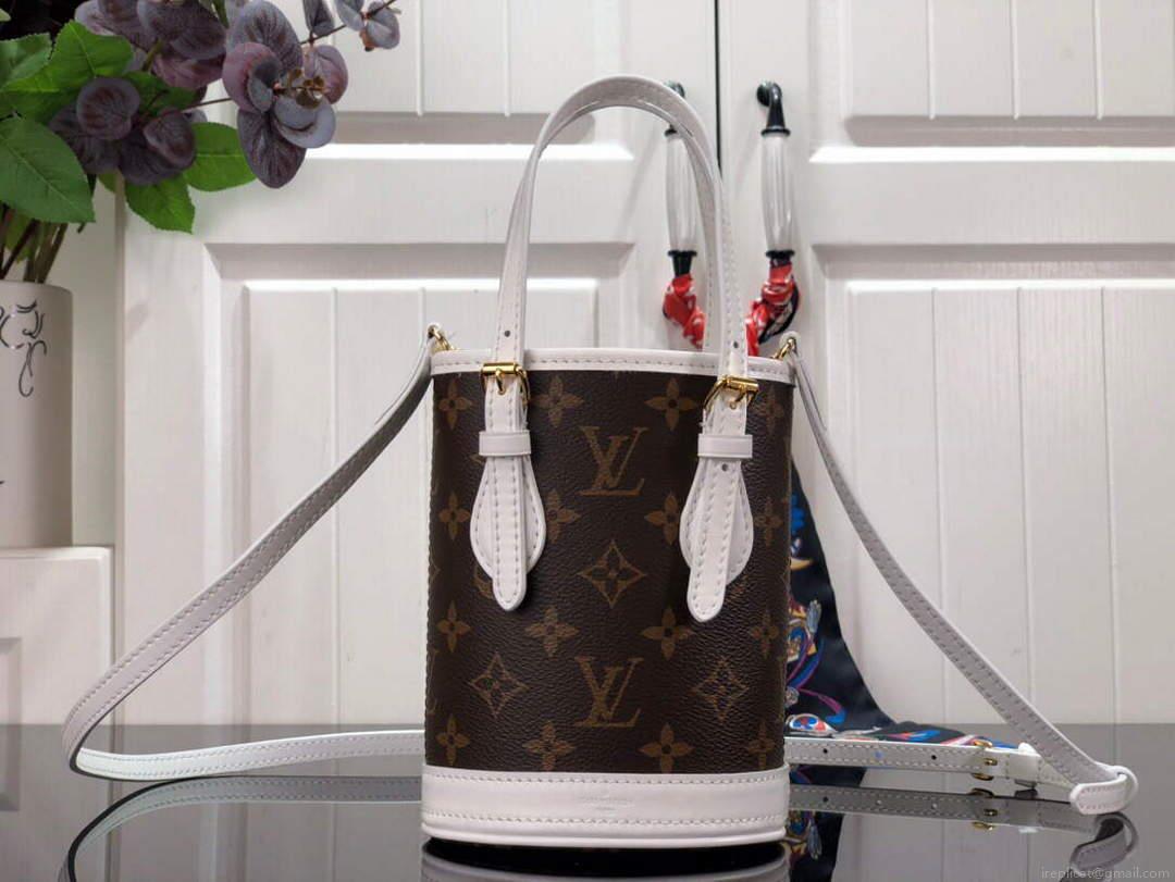 LV M81489 Louis Vuitton Nano Bucket Bag monogram