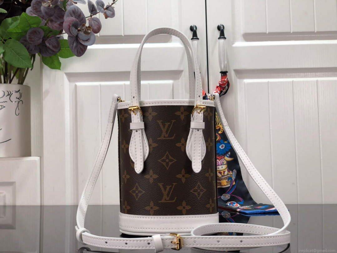 LV M81489 Louis Vuitton Nano Bucket Bag monogram