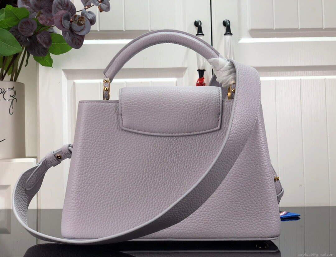 LV M59066 Louis Vuitton Capucines BB Handbag Taro Purple