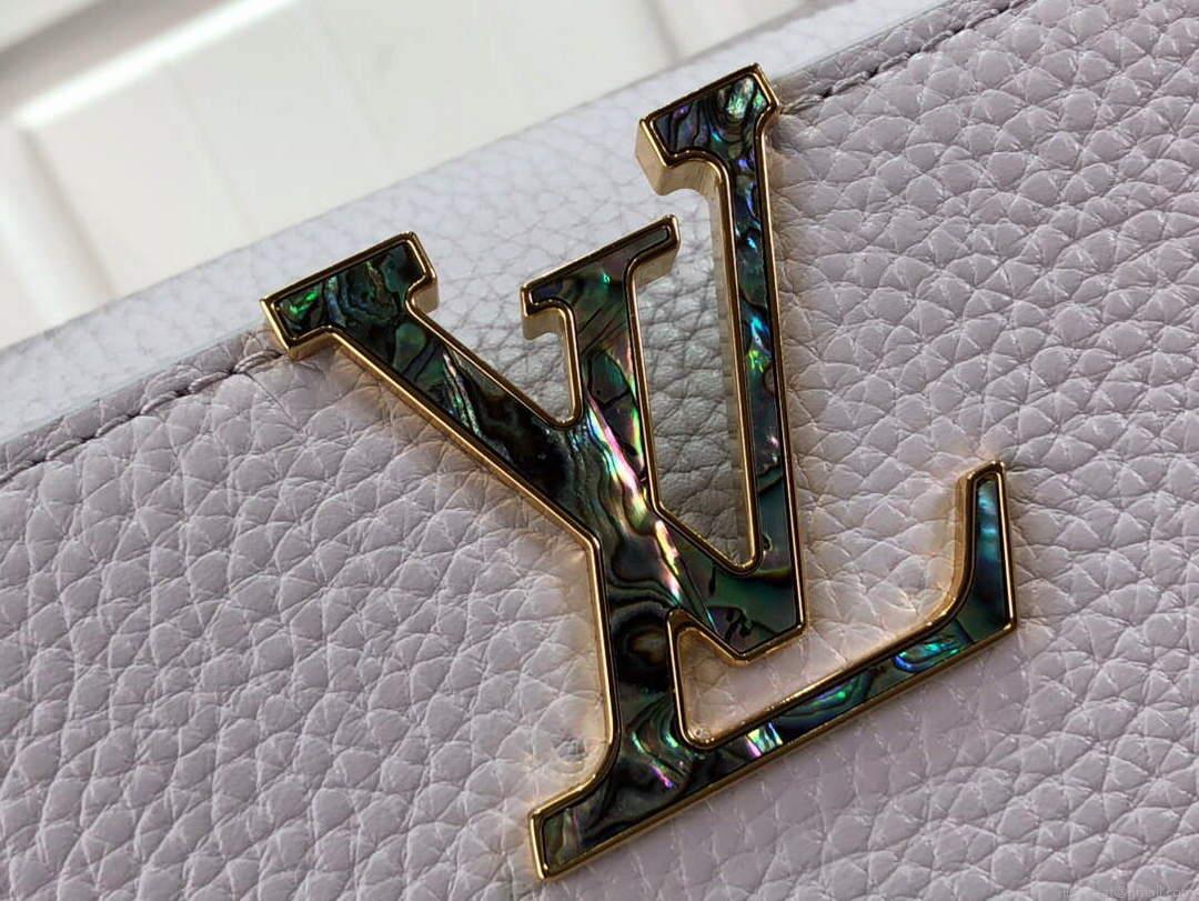 LV M59066 Louis Vuitton Capucines BB Handbag Taro Purple