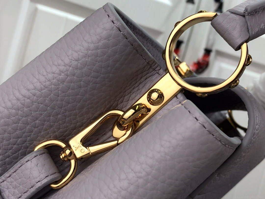 LV M59066 Louis Vuitton Capucines BB Handbag Taro Purple