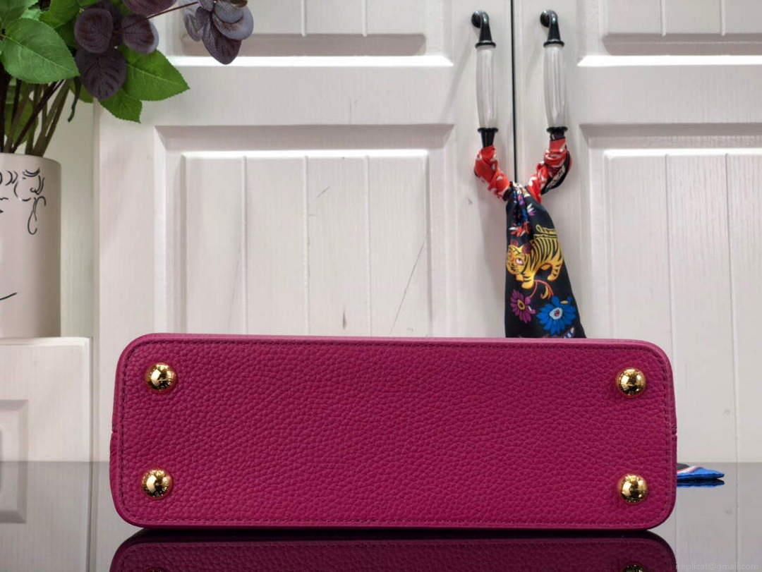 LV M59066 Louis Vuitton Capucines BB Handbag Deep Rose