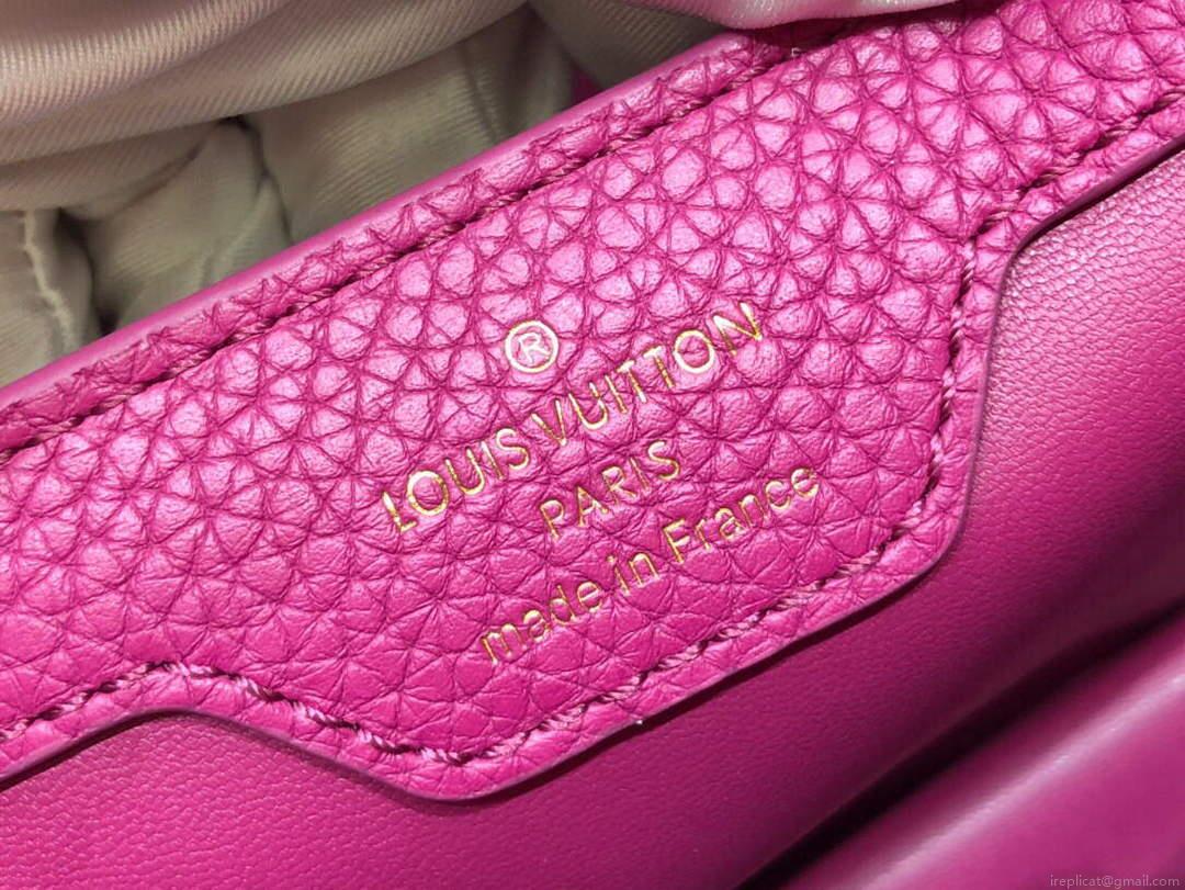 LV M59066 Louis Vuitton Capucines BB Handbag Deep Rose