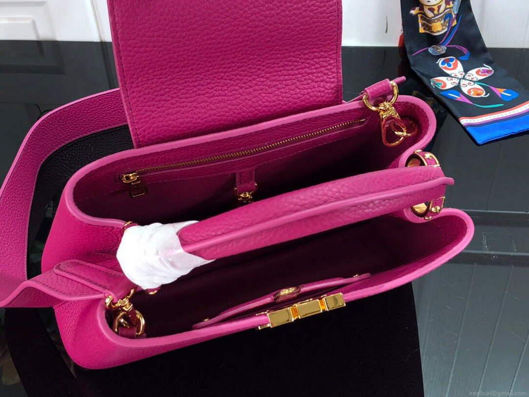 LV M59066 Louis Vuitton Capucines BB Handbag Deep Rose