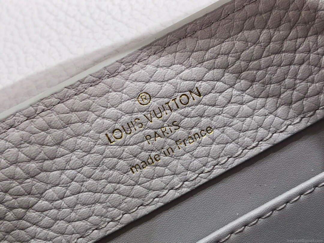 LV M56071 Louis Vuitton Capucines Mini Handbag Taro Purple