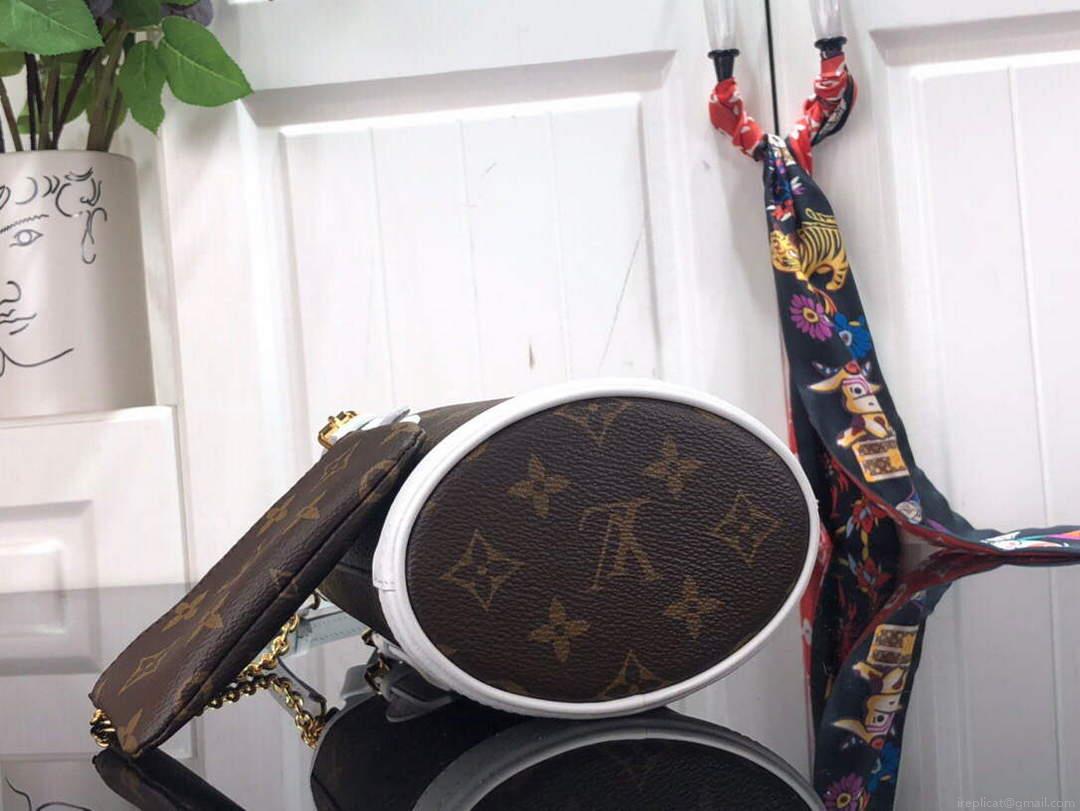 LV M81489 Louis Vuitton Nano Bucket Bag White