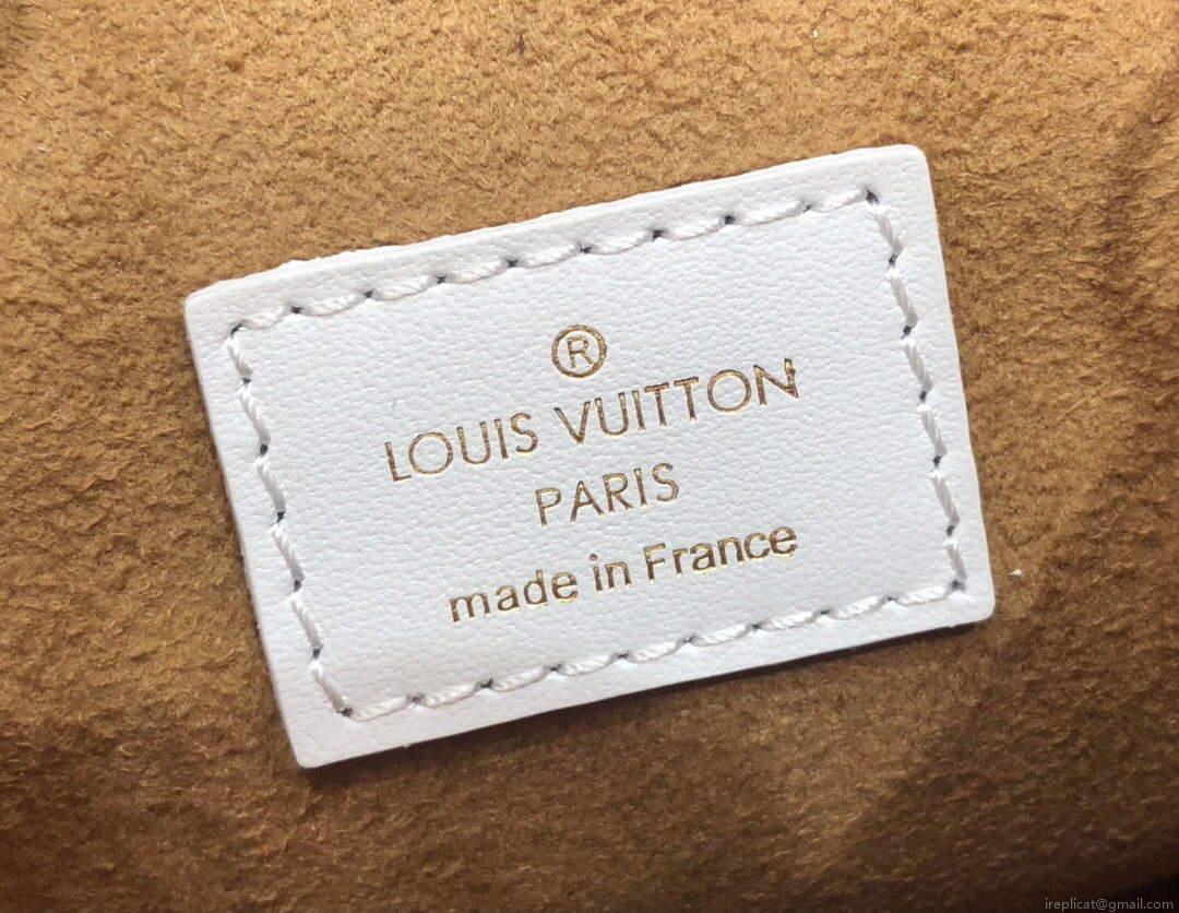 LV M81489 Louis Vuitton Nano Bucket Bag White