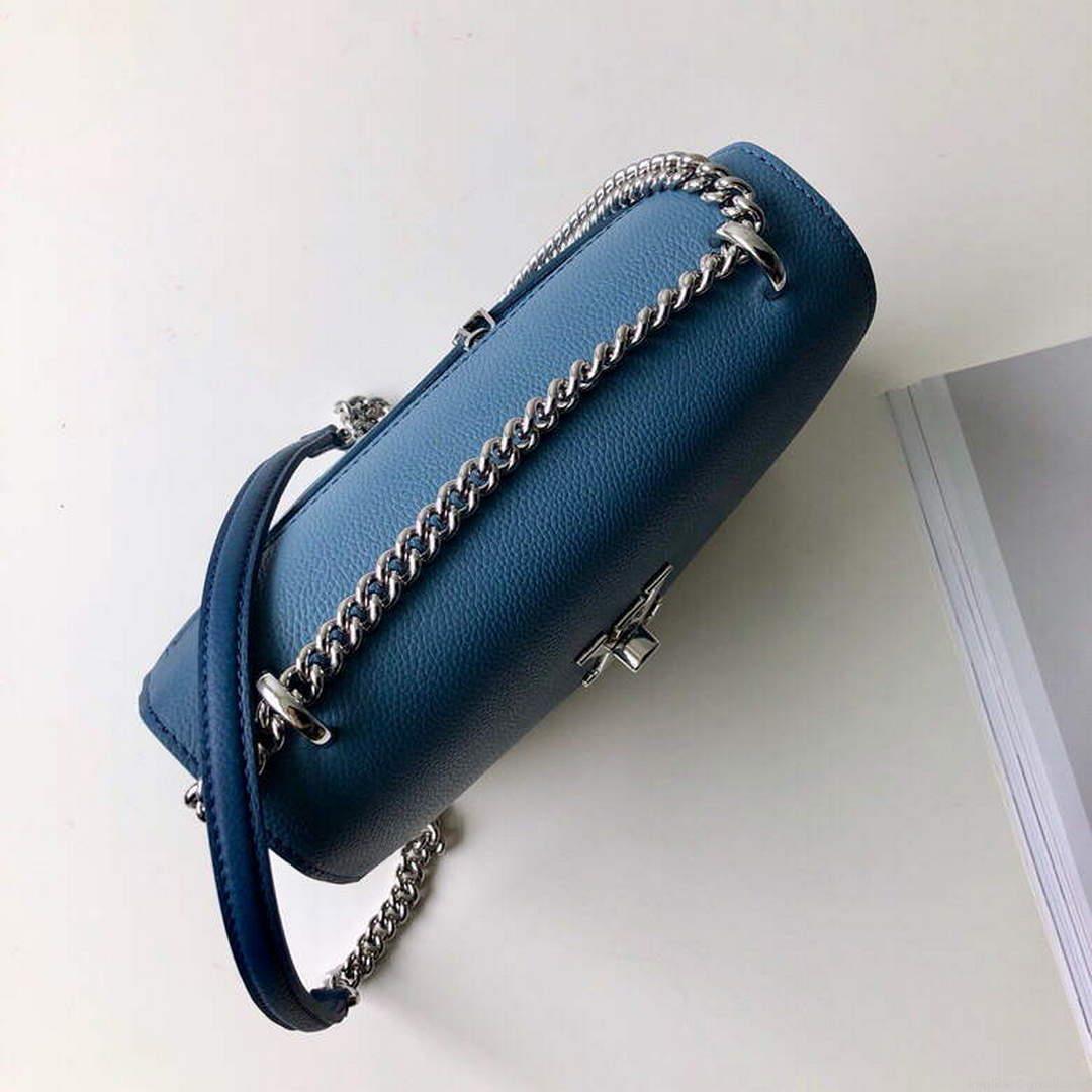 LV M56137 Louis Vuitton Mylockme Chain Bag Blue