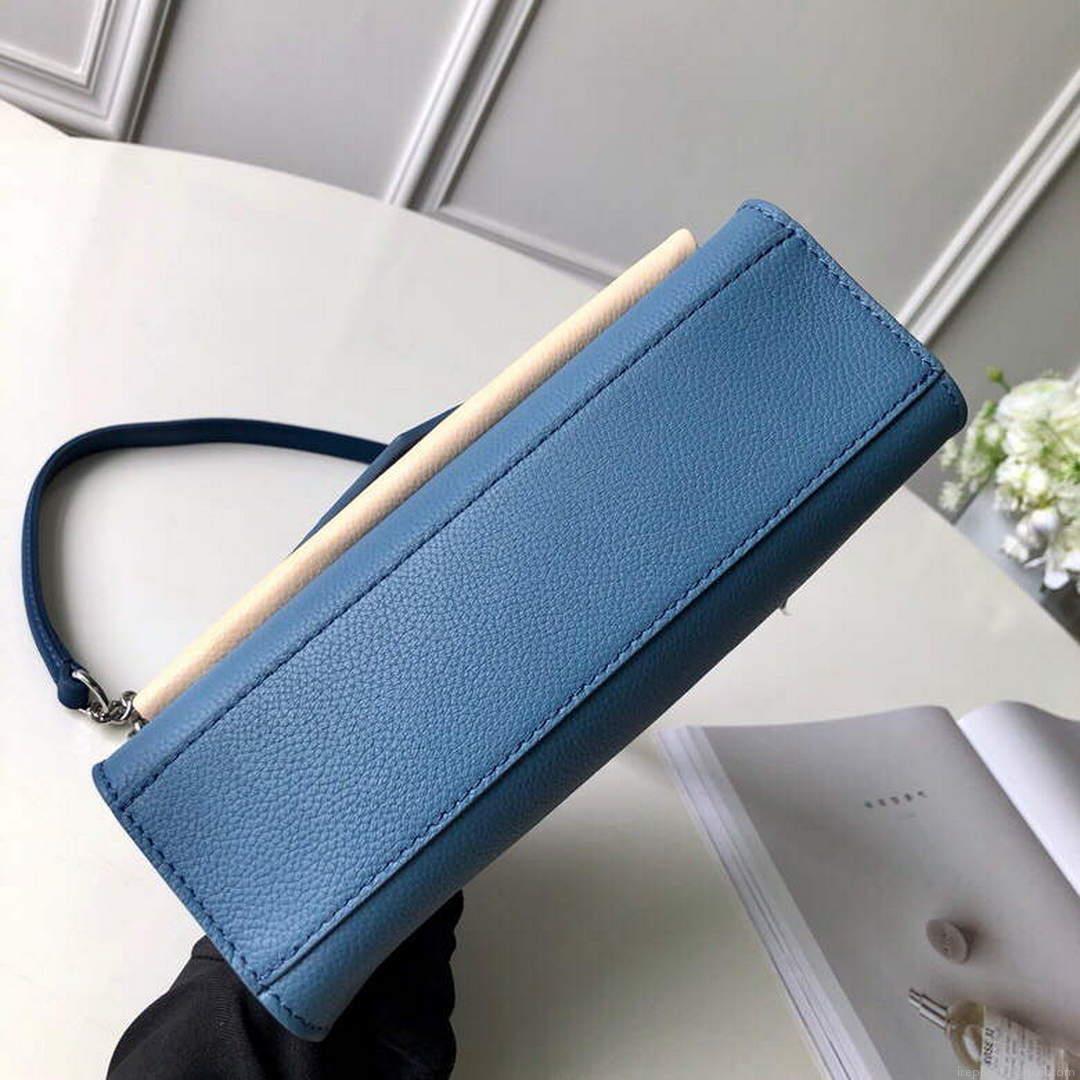 LV M56137 Louis Vuitton Mylockme Chain Bag Blue