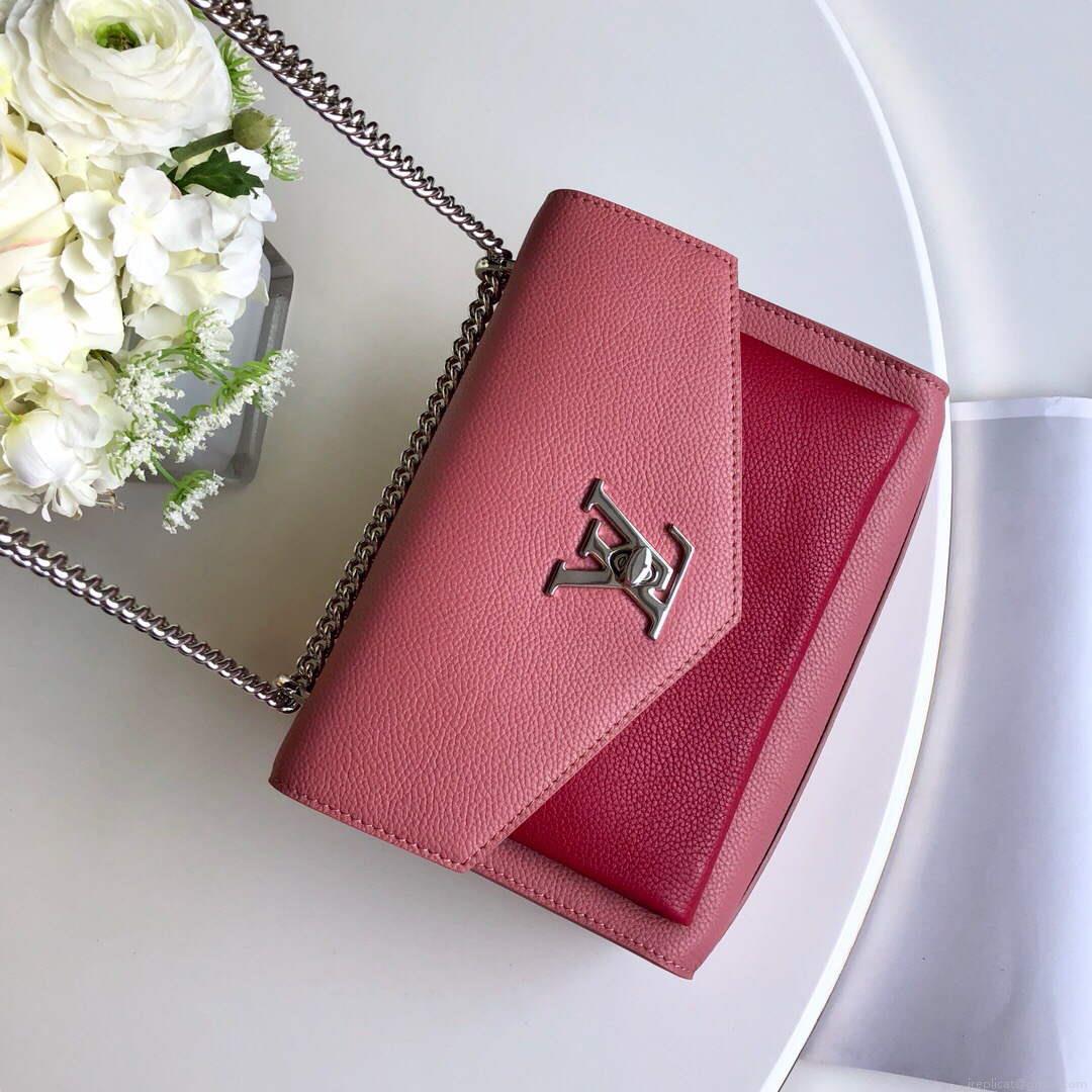 LV M56137 Louis Vuitton Mylockme Chain Bag Pink