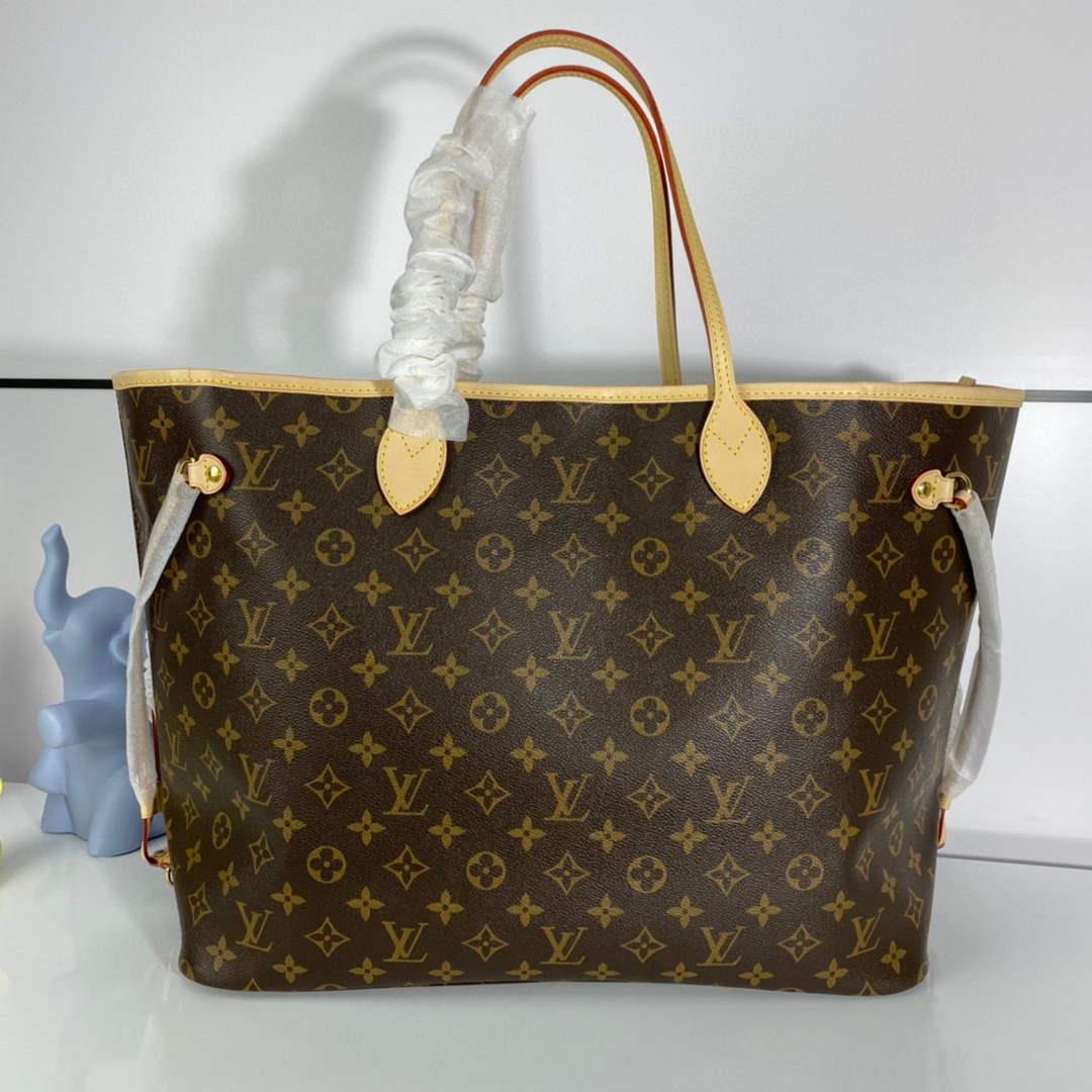 Louis Vuitton LV M40990 Neverfull GM Bag Beige