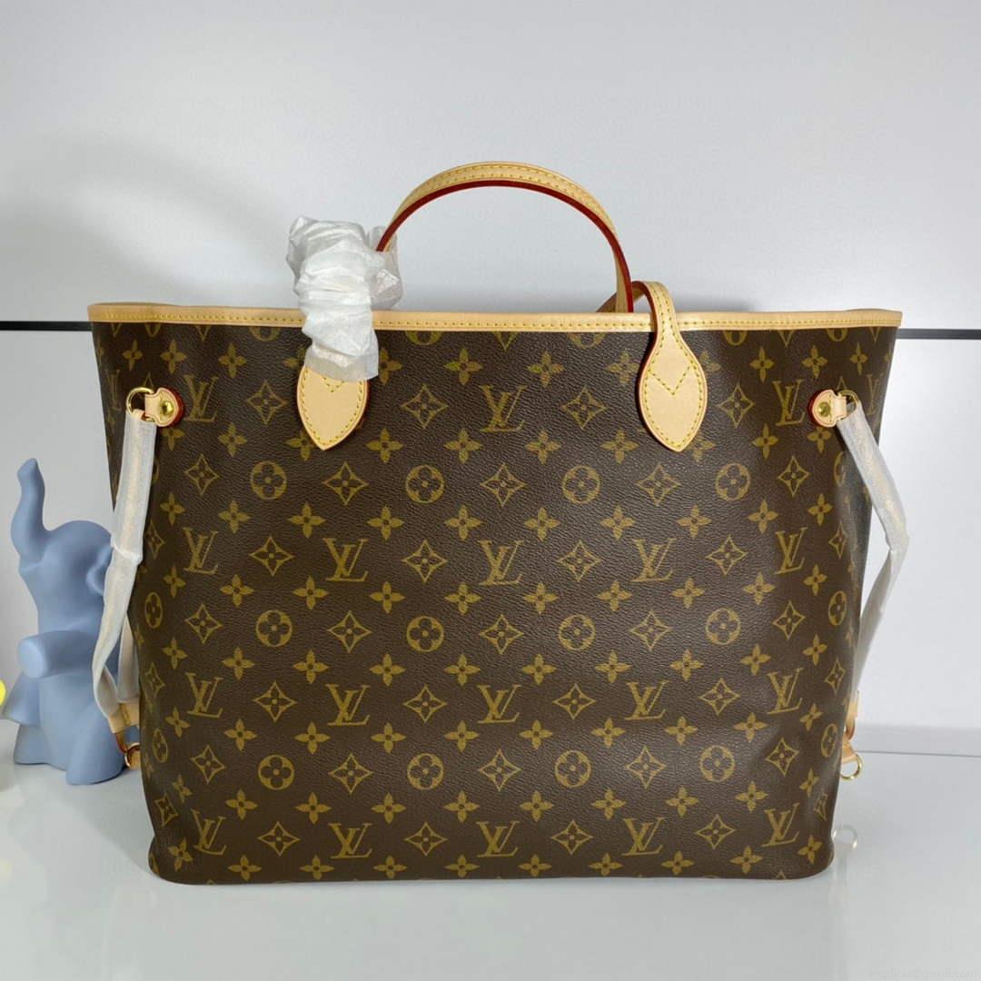 Louis Vuitton LV M41180 Neverfull GM Bag Monogram Canvas Pivoine Pink