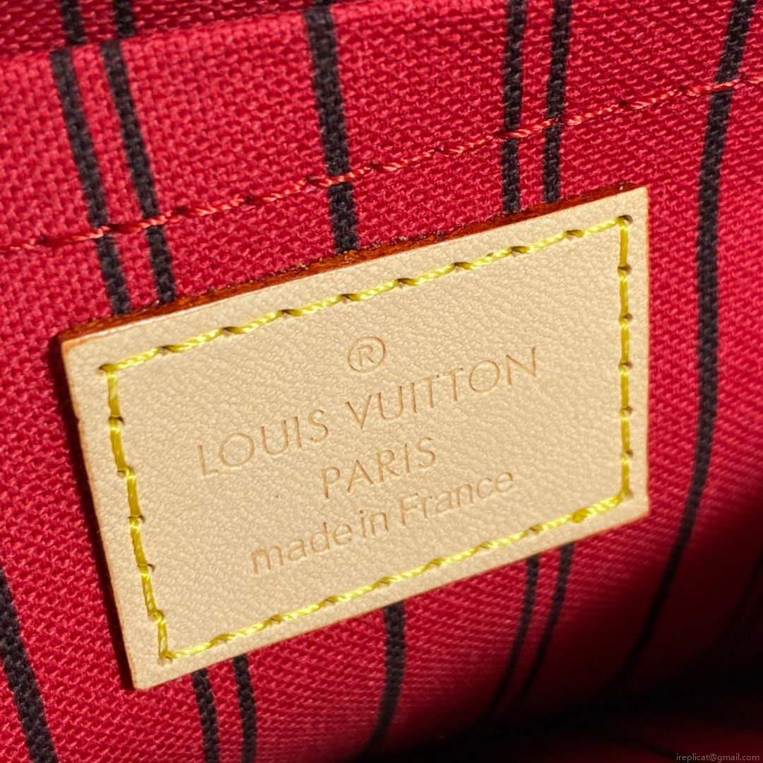 Louis Vuitton LV M40991 Neverfull GM Monogram Canvas Red