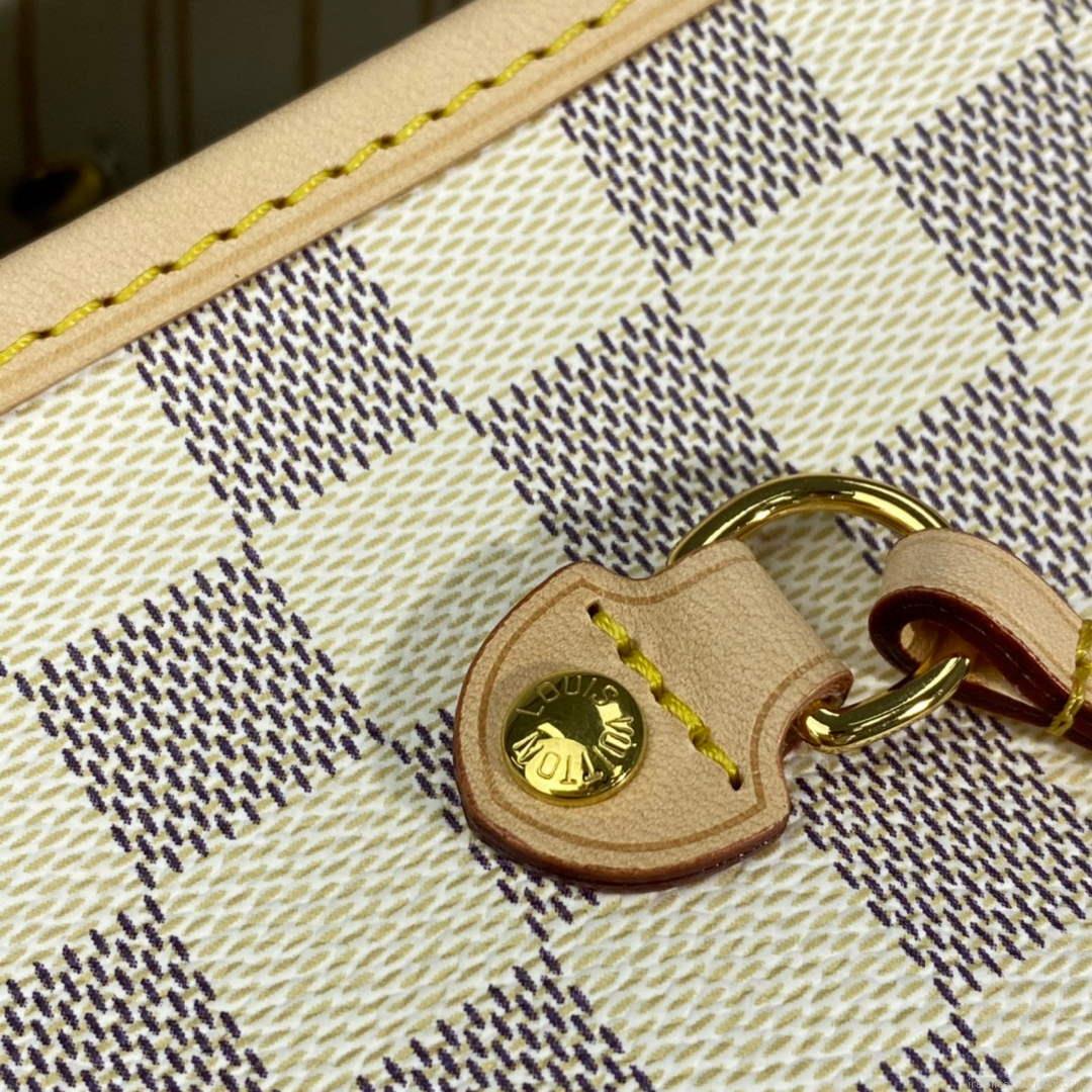 Louis Vuitton LV N41360 Neverfull GM Damier Azur Beige