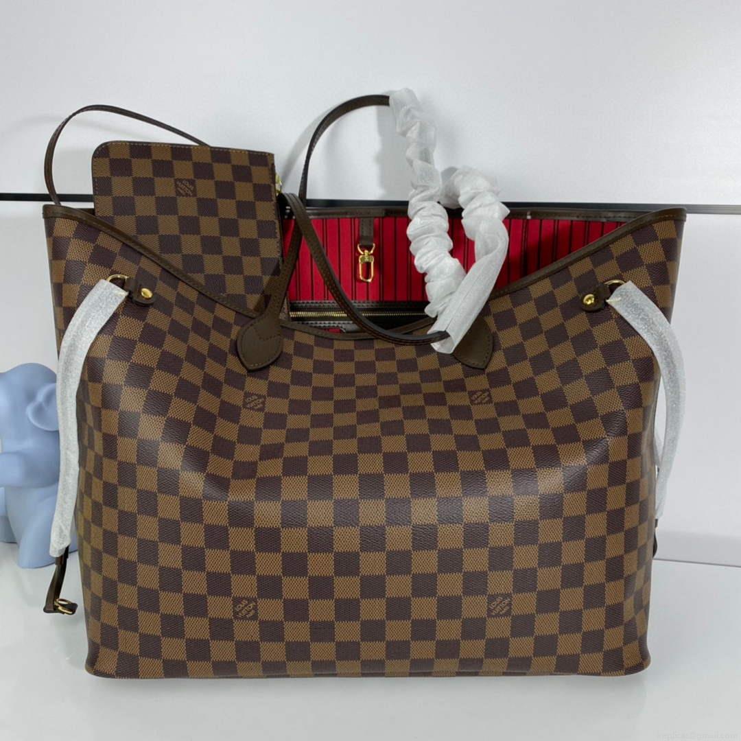 Louis Vuitton LV N41357 Neverfull GM Damier Ebene coated canvas