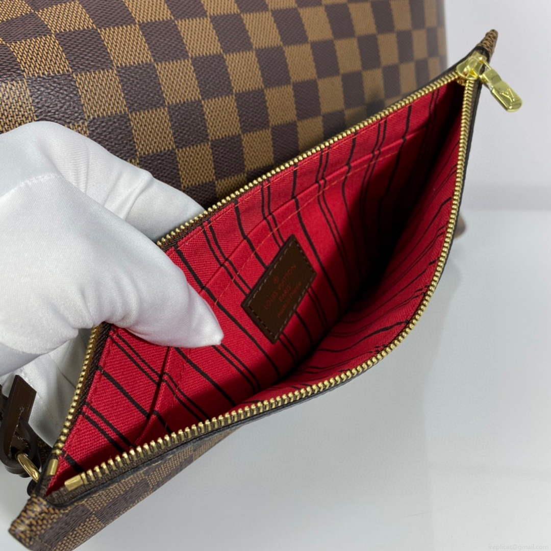 Louis Vuitton LV N41357 Neverfull GM Damier Ebene coated canvas