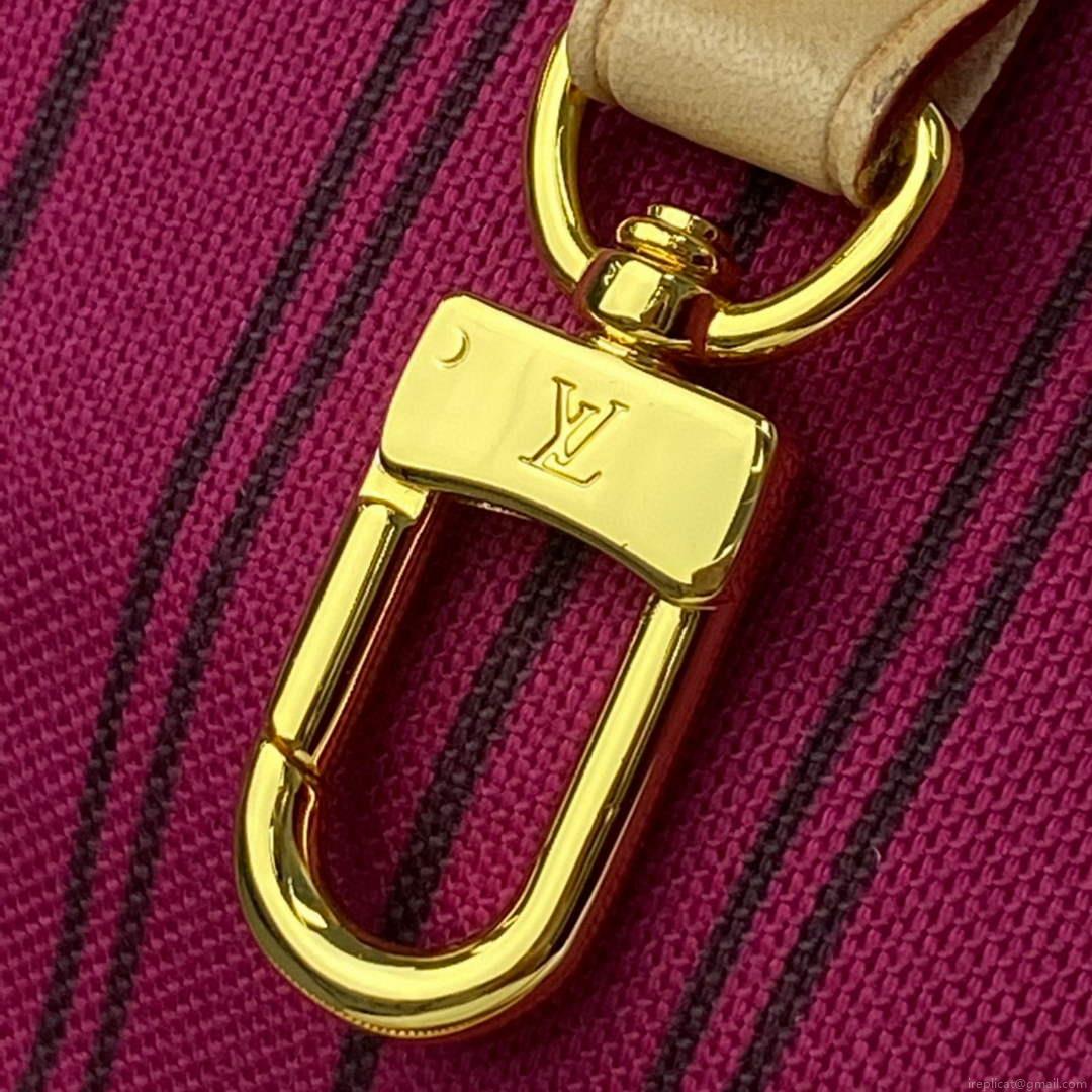 Louis Vuitton LV M41178 Neverfull MM Monogram Canvas Pivoine Pink