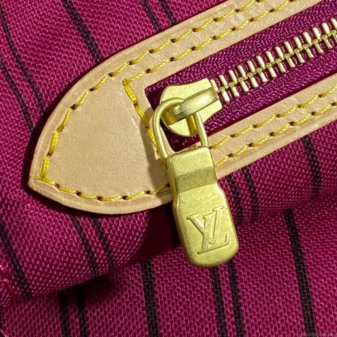 Louis Vuitton LV M41178 Neverfull MM Monogram Canvas Pivoine Pink