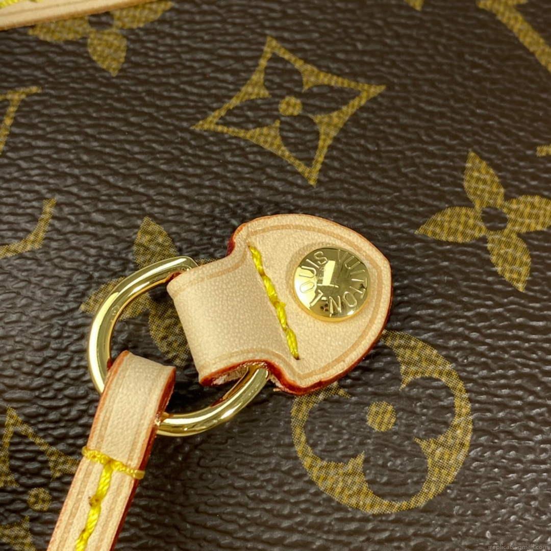 Louis Vuitton LV M50366 Neverfull MM Monogram Canvas Cerise Pink