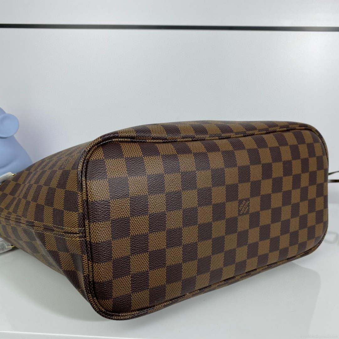 Louis Vuitton LV N41603 Neverfull MM Damier Ebene Rose Ballerine Pink