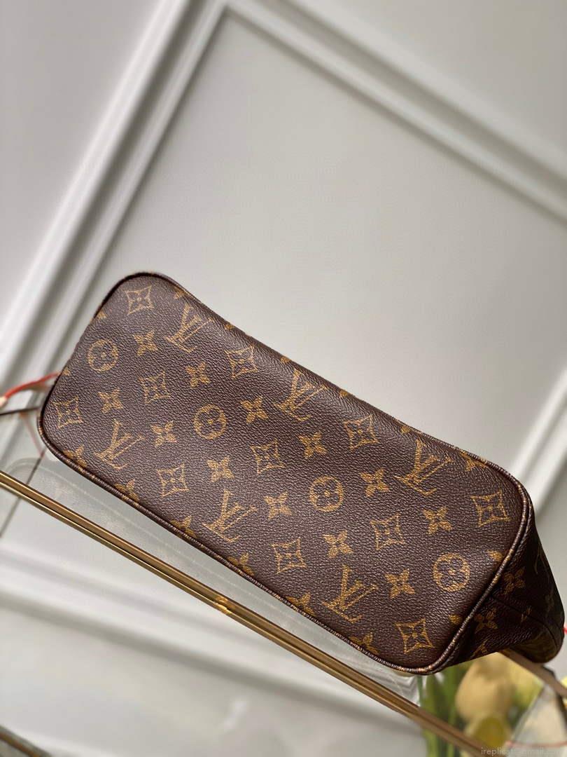 Louis Vuitton LV M41000 Neverfull PM Monogram Canvas Beige