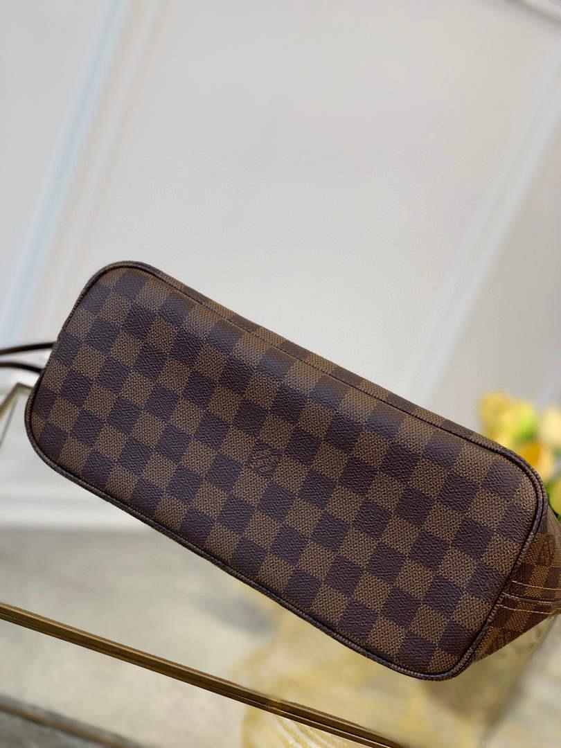 Louis Vuitton LV N41359 Neverfull PM Damier Ebene coated canvas