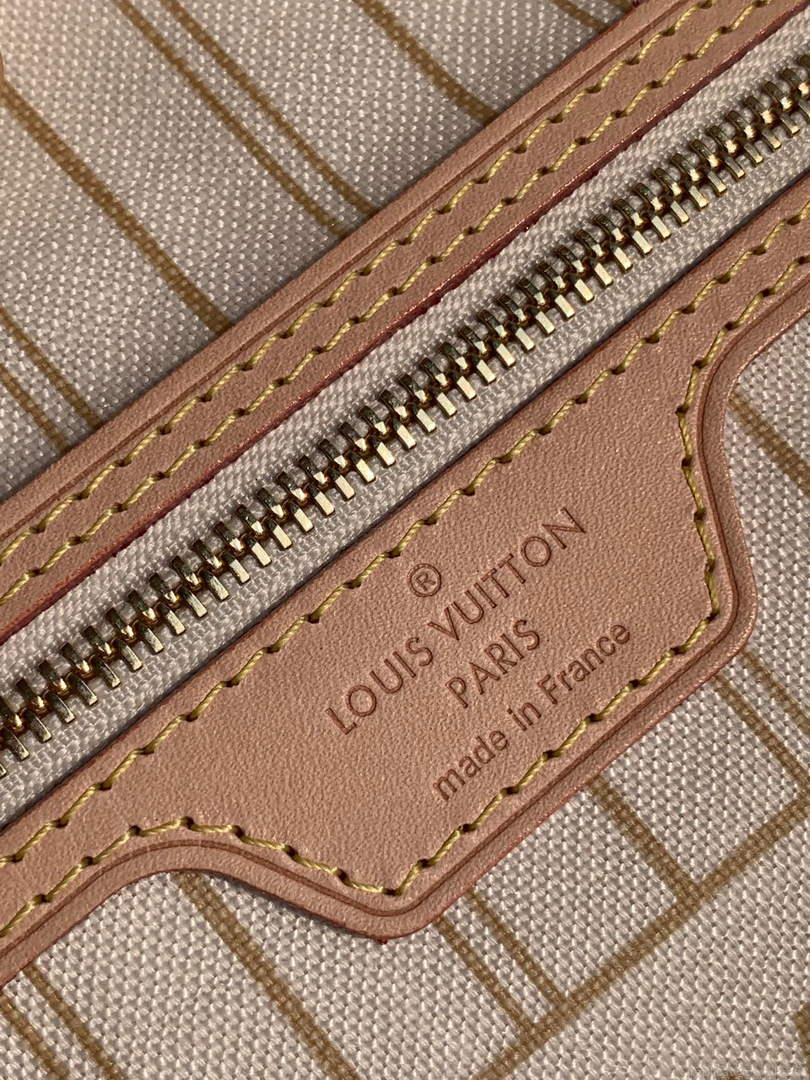 Louis Vuitton LV N41362 Neverfull PM Damier Azur Beige
